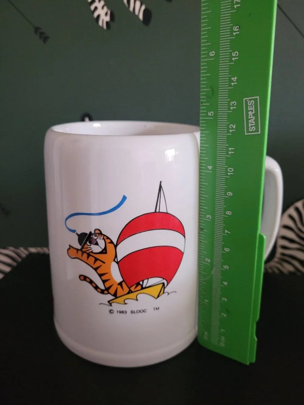 Vintage 1988 Seoul Korea Olympics OB Beer Mug Stein Hodori tiger